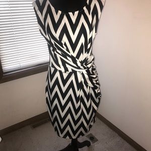 New, never worn stunning Julie Brown chevron dress, size 12. Awesome price!